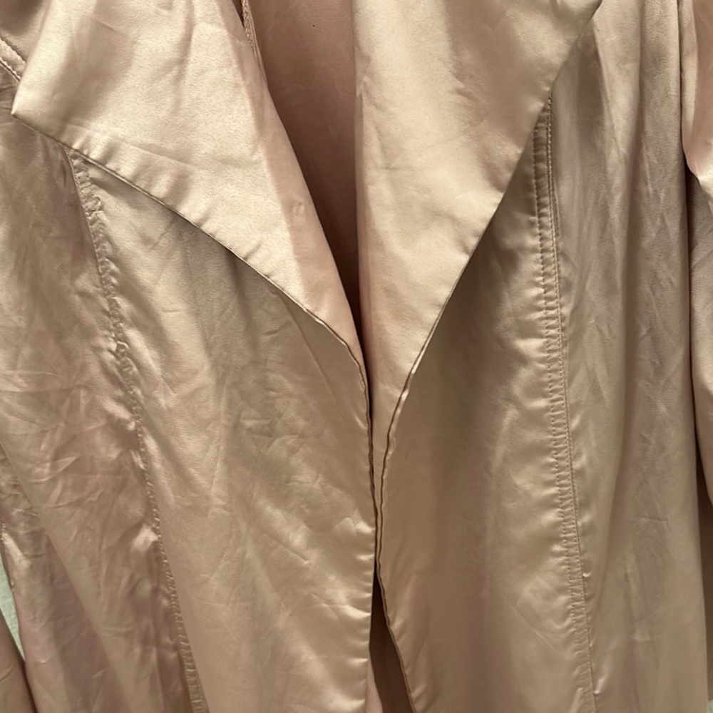Fashion Nova Pink Notched Collar Trench Coat - Picture 9 of 13
